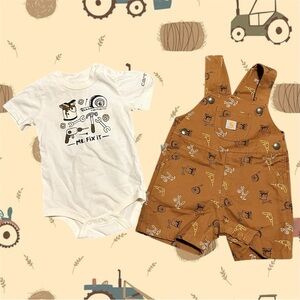 Carhartt Bodysuit & Overalls Set